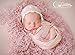 VEGAN (Animal Friendly) Peaceful Pink Faux Flokati Fur, Newborn Photo Props, Hypoallergenic & Washable Baby Props, Basket Stuffer Fur Photography Props - CUSTOM PHOTO PROPS