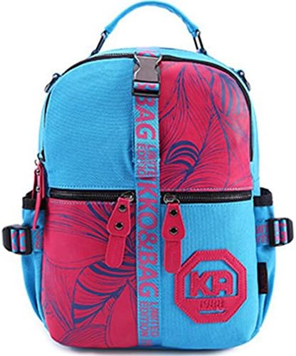 Women's Casual Canvas Backpack,Light Blue