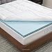 LUCID Hybrid Down Alternative + Gel-Infused Memory Foam Mattress Topper - Twin XL