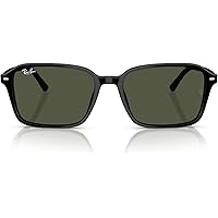 Amazon.com: Ray-Ban Unisex Rb4335 Rectangular Sunglasses, Black
