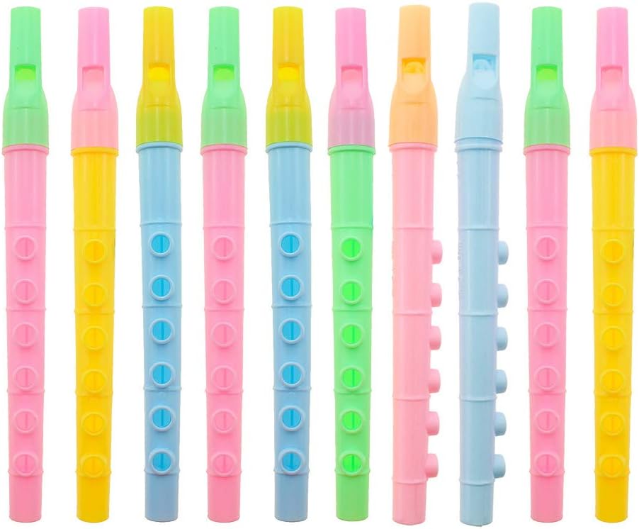 Vibonsin 10pcs Clarinet Instruments Toys for Kids Party Bag Fillers Party Supplies (Color Random)