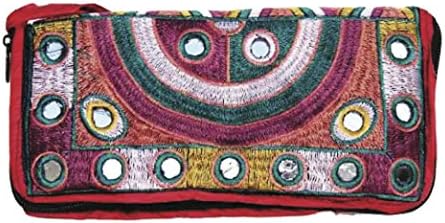PAKISTANI CLUTCH – EMBROIDERED – HANDMADE – FASHIONABLE – BOHO - RAINBOW DESIGN