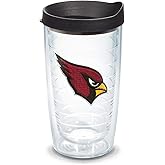 Tervis NFL Arizona Cardinals - Primary Logo Made in USA Double Walled Insulated Tumbler Travel Cup Keeps Drinks Cold & Hot, 16oz, Classic