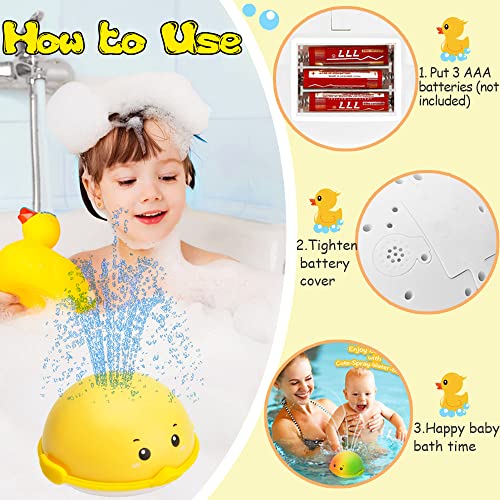 ZHENDUO Baby Bath Toys, Tortoise Automatic Spray Water Bath Toy