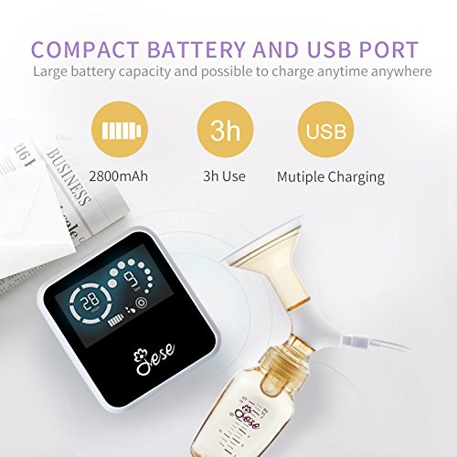 Electric Breast Pump, JESE Breastfeeding Pump with Portable Handbag - Thumbnail 2