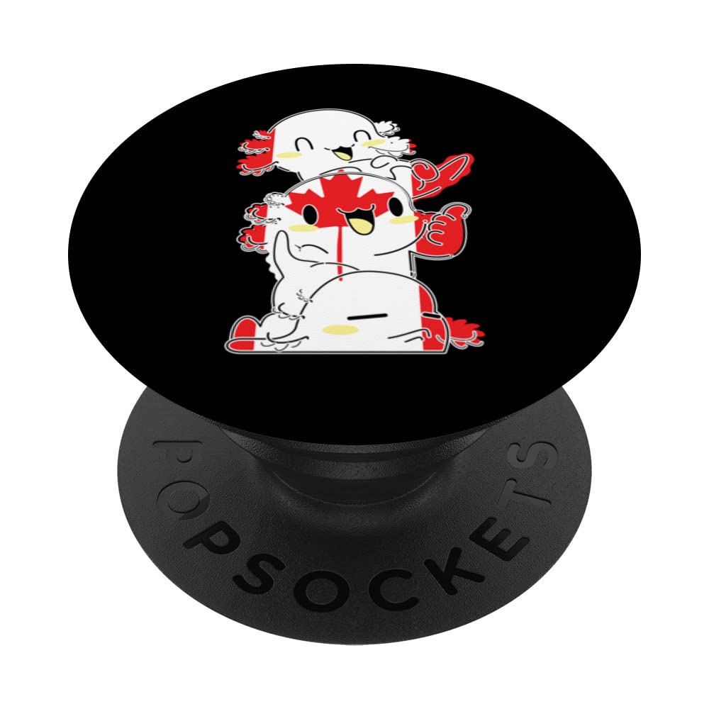Canada Axolotls Canadian Canada PopSockets Swappable PopGrip