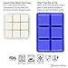 Superb Cube 1.4 Inch Cube Silicone Ice Cube Tray with EZ-Release & No-Spill Steel Reinforced Rim - Makes 9 Cubes