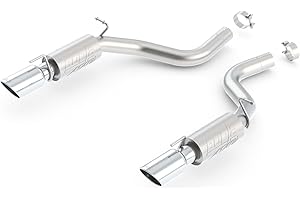 BORLA 11833 Axle-Back Performance Exhaust System for 2012-2014 Chrysler 300 SRT-8/ Dodge Charger SRT-8 6.4L V8 Automatic Transmission Rear Wheel Drive.