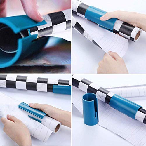 JUSHOOR Gift Wrapping Paper Cutter, Kraft Craft Paper Roll Sliding Line Cut Trimmer for Christmas Birthday, Easy Quick, Creative Sliding Paper Roll Cutter, 2 Pack - Thumbnail 2