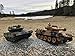 DYNASTY TOYS Laser Tag Tanks - LED Battling Tanks Toys - Set of 2 RC Tanks with Infrared Remote Control RC Car Capabilities - Battle Tanks Keep Score / Register When Hit