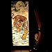 Tiger Moon Night Table Lamp Lighting Shades Floor Desk Outdoor Touch Room Bedroom Modern Vintage Handmade Asian Oriental Wood LED Bedside Gift Art Home Garden Christmas; Free Adapter; Us 2 Pin Plug #125