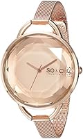 SO & CO New York Women's 5104.4 SoHo Analog Display Japanese Quartz Rose Gold Watch