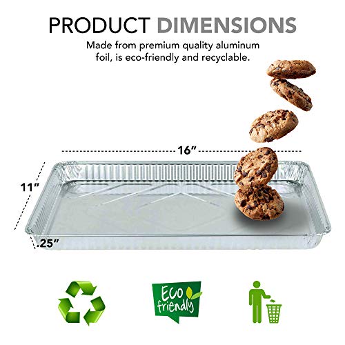 1 Aluminum+Cookie+Sheet+Baking+Disposable