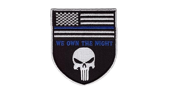 We Own The Night Police Blue Line Patch Clothing Shoes Jewelry Novelty More Afsaana Com