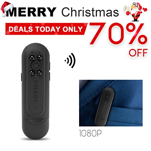 FREDI 1080P wifi hidden camera portable pen spy cameras with Night Vision,Motion detection,Voice Recorder,Take photos and easy to use