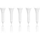 Zivisk Wooden Golf Tees 3-1/4", 2-3/4", 1-1/2" Available,100 Count (Natural Color, White, Black, Blue, Red, Pink)