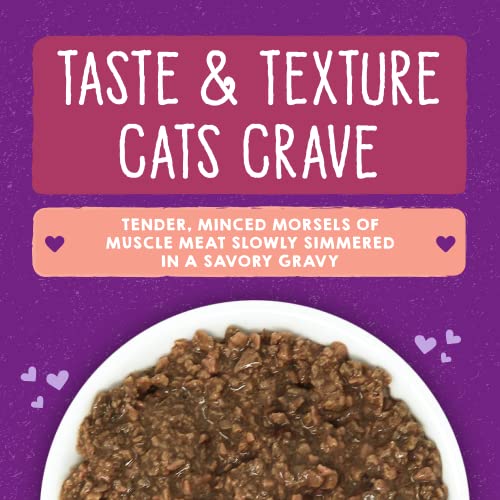 STELLA & CHEWY’S CARNIVORE CRAVINGS MINCED MORSELS CANS – GRAIN FREE, PROTEIN RICH WET CAT FOOD – CAGE-FREE CHICKEN & WILD-CAUGHT TUNA RECIPE – (2.8 OUNCE CANS, CASE OF 12)