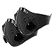 Bike Half Face Dust Mask, 2Pcs Cool Breathing Riding Masks Adjustable Face Air Filter Biking Mask Ventilation Dirt Face Bicycle Cover for Cycling, Running, Motorcycle, Snow Snowboard, Ski, Black