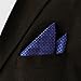 SHLAX&WING Navy Dots Pocket Square for Men Silk Business Handkerchief New