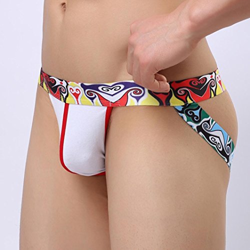 image for CieKen Men's Underwear Stretchy G-StringsSexy Thongs Jockstrap Low Ris