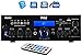 Pyle PDA6BU Amplifier Receiver Stereo, Bluetooth, FM Radio, USB Flash Reader, Aux input LCD Display, 200 Watt With Dual LU43PB Indoor/Outdoor Speakers Bundle With Enrock 50ft 16g Speaker Wirethumb 2