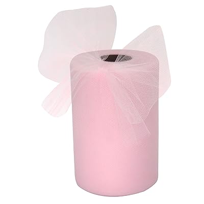 Buy Tulle Fabric Rolls 6 Inch By 100 Yards 300 Feet Tulle Spool For Wedding Party Decorations Gift Bow Craft Tutu Skirt Lt Pink Online In Turkey B07xnw31tg