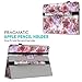 MoKo Pencil Case Holder for Apple Pencil, Premium PU Leather Elastic Pencil Pocket Sleeve Detachable Pouch Cover for Apple Pencil, Compatible with iPad Pro 12.9 Inch 2015 & 2017 Cases, Floral PURPLE