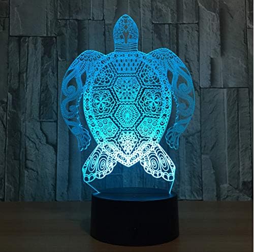 Valentine's Day Present Sea Turtles 3D Led Lamp Touch Light Colorful Animal Lamp Birthday Party Decoration Figurines Table Lamp for Kid's Toys Self Gift