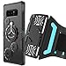LOVPHONE Samsung Galaxy Note 8 Armband & Armour Case Set with QuickMount Sport Running Armband + Premium Protective Case with Kickstand for Galaxy Note 8,Soft Elastic Strap with Key Holder(Black)-L