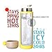 Vacuum Insulated Stainless Steel Water Bottle Double Walled for Women, BPA Free, 16 OZ(Yellow)