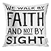 UPOOS Throw Pillow Cover Beliefs We Walk by Faith and Not Sight Design Retro Scripture Believe Decorative Pillow Case Home Decor Square 18x18 Inches Pillowcase