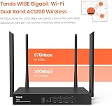 Tenda W18E AC1200 Gigabit Dual Band Wireless Hotspot Router 4 Port Wi-Fi view 3