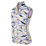 Monterey Club Ladies Lightweight Abstract Print Twill Vest #2790