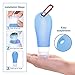 Guckmall Travel Squeeze Bottle, Set of Four 3oz Travel Toiletry Bottles Leakproof Soft Silicone Containers for Shampoo Conditioner Lotion Soap Cosmetics