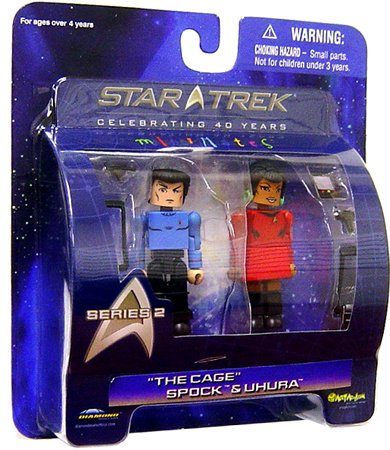 Star Trek Original Series Diamond Select Toys Series 2 Minimates 2-Pack Spock & Uhura