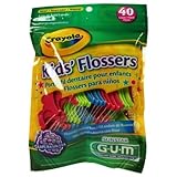 Butler Gum Crayola Dental Flossers For Kids - 40 Ea