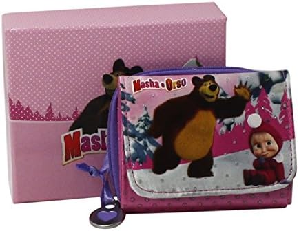 Masha and Bear Women's Coin Purse In Gift Box One-Size Pink