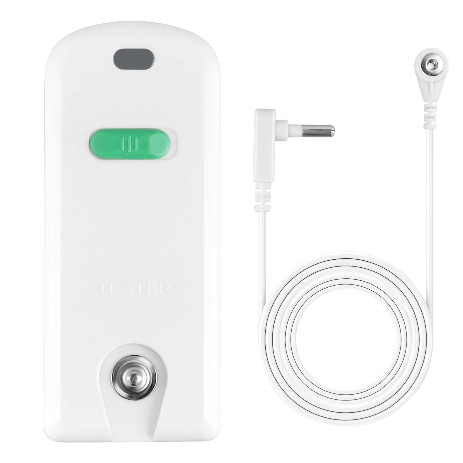 Grounding Tester with 15ft Cord - Socket Tester for Mats, Sheets, Pads, Wrist Bands, Blankets - Test Effectiveness of Earthing Connected