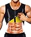 NINGMI Men's Sweat Vest Hot Thermo Neoprene Slim Corset Weight Loss Zipper Tank Top Sauna Waist Trainer Workout Shirt