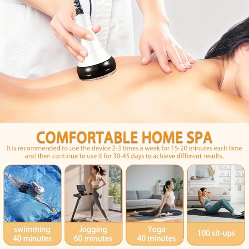 40K Body Slimming Machine, 4 in 1 Lipocavitation Radiofrequency Body Sculpting Machine, Face and Whole Body Massager Slimming and Firming