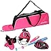 Athletico Baseball Tote Bag - Tote Bag for Baseball, T-Ball & Softball Equipment & Gear for Kids, Youth, and Adults | Holds Bat, Helmet, Glove, & Shoes | Fence Hook (Pink)