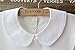 Vivian Women's Girls Detachable False Collar Half Shirt Blouse Necklace Collar Tie (White)