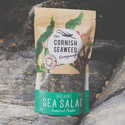 Organic Cornish Seaweed (Sea Salad 30g) high in natural iodine, vitamin B12, calcium, vitamin A