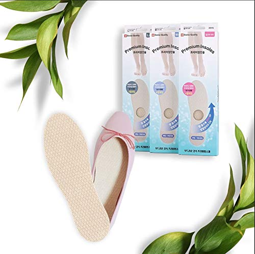 [Step7]Bare Foot, Disposable Insole, Made in Switzerland, Foot Odor Remover, 4 Pairs(Beige, US Size : 5~6.5(Small)) - Thumbnail 6