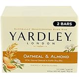 Yardley London Oatmeal and Almond Naturally Moisturizing Bath Bar, 4.25 oz., 2 Count