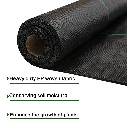AGTEK Garden Weed Barrier Landscape Fabric 3.8oz 3x100 FT HeavyDuty