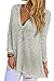 Dokotoo Womens Hooded V-Neck Long Sleeve Loose Knitted Sweater Top