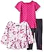 kensie Baby Girls' Fashion Top, T-Shirt and Legging Set