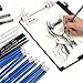 Iespandi Charcoal Drawing and Sketching Pencil Set for Beginners & Professionals. H&B Graphite Shading Pencils Art Supplies Kit for Artists, Includes Tools and Sketch Book for Adult, Teens and Kids.