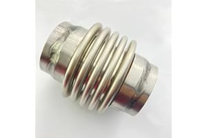 RCCT 2.25 In Car Exhaust Flex Bellow Accessories 2 1/4 Inch Racing Performance Parts Stainless Steel 304 T304 Joint Pipe (ID 2.25’’-3.0’’( Overall))